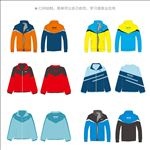 工衣外套卫衣运动装线稿图效果图