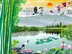 山水情风景
