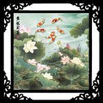 装饰画荷花