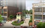 商业步行街出入口鸟瞰建筑效果图