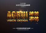 PSD特效字体腐蚀金属样式