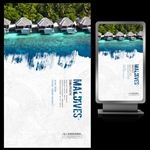 印象马尔代夫中国风旅游海报设计