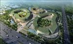 智能生态科技馆鸟瞰建筑效果图