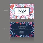 花纹展板背景名片