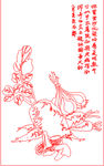 动物花鸟矢量线条图