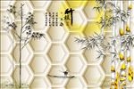 简约艺术软包背景墙装饰画