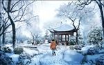 冬天雪景凉亭景观效果图