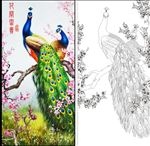孔雀 梨花