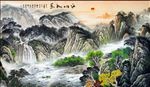 巨幅山水画