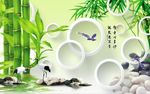 3D圆圈竹子