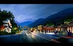 茅山旅游入口夜景景观效果图