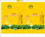 手提橙子包装设计展开图
