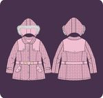 秋冬季少女童装行棉棉衣大衣外套