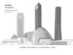 广东珠海建筑线稿