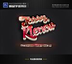 PS特效字体3D立体水晶样式