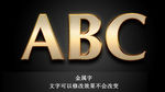 金属字