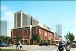 步行商业街建筑效果图
