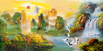 油画山水