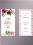花卉婚礼邀请函