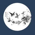 国画花鸟 水墨画