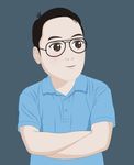 穿T恤的男人卡通萌版人物