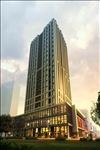 商务大厦黄昏建筑效果图