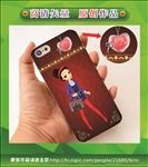 美女手机壳 手绘美女 卡通美女