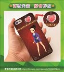 美女手机壳 手绘美女 卡通美女
