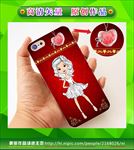 美女手机壳 手绘美女 卡通美女