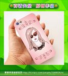 美女手机壳 手绘美女 卡通美女