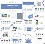 大气商务年中总结ppt模板