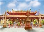 潮州开元寺手绘设计素材