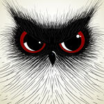 手绘猫头鹰矢量图