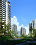 小区住宅景观图