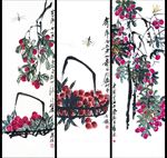 荔枝蜻蜓图