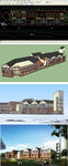 幼儿园建筑su草图模型cad