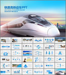 简约大气高铁动车铁路汇报