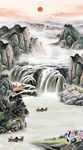 国画玄关山水