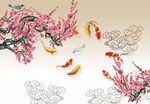 中式花鸟背景墙