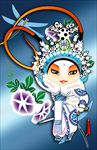 卡通京剧人物分层图