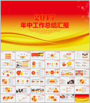 商务年中总结工作汇报PPT