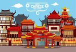 古建 卡通  中国