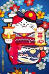 卡通招财猫装饰画