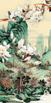国画花鸟玄关