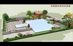 别墅庭院园林景观设计效果图