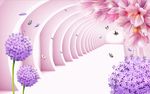 3D空间百合花