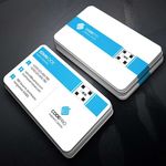 蓝色公司名片