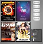 绚丽酒吧夜店活动海报