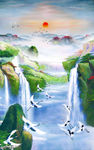 油画山水
