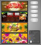 清凉夏日烧烤派对海报